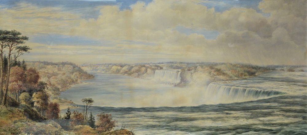 Appraisal: Washington Friend British American - Niagara Falls From Above with