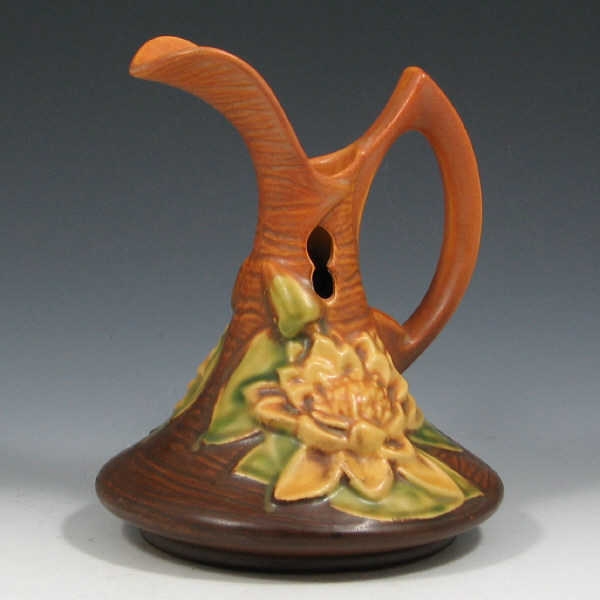 Appraisal: Roseville Water Lily - Ewer - Mint Roseville Water Lily