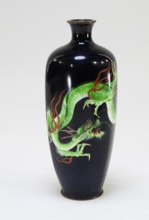 Appraisal: Japanese Meiji Period Ginbari Cloisonne Vase JAPAN MEIJI PERIOD A