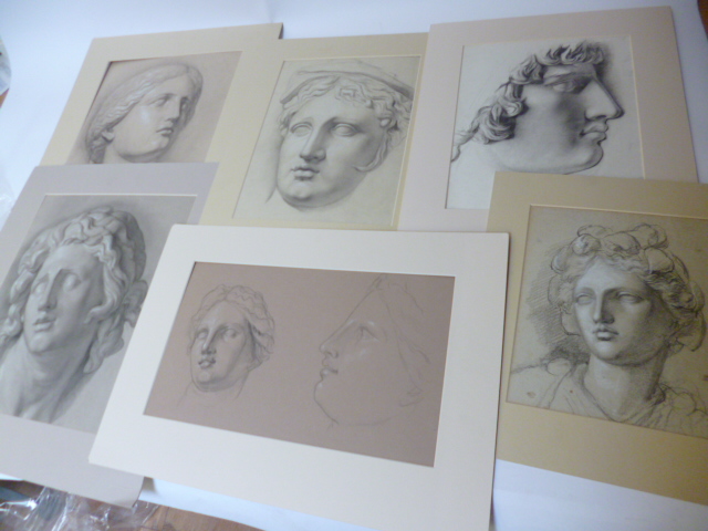 Appraisal: ATTRIBUTED TO WILLIAM LINNELL - Studies of Human Heads for