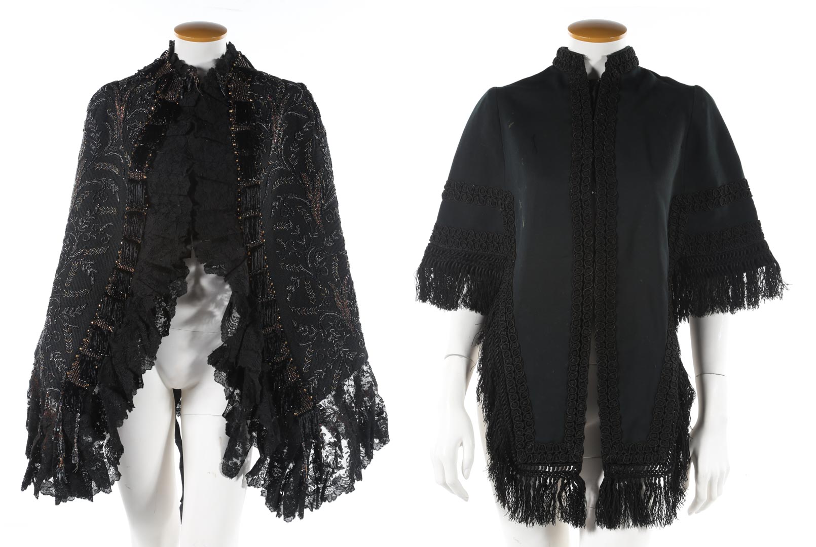 Appraisal: Vintage cape and beaded wear