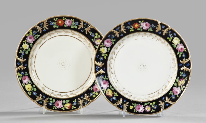 Appraisal: Attractive Pair of Paris Porcelain Dinner Plates second quarter th