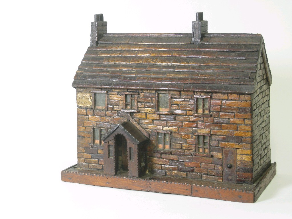 Appraisal: A th Century Folk Art Model of a House with