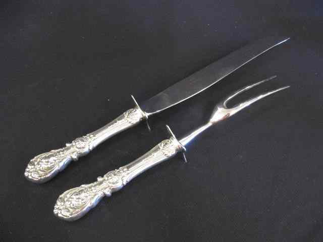 Appraisal: Reed Barton Francis I Sterling Carving Set large ''roast'' size