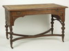 Appraisal: TABLE - Victorian solid oak carved library table H x