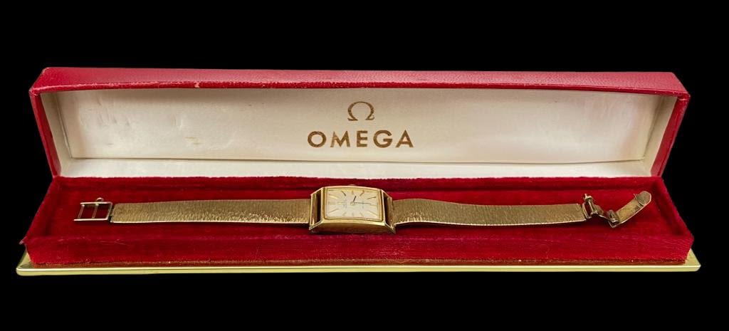 Appraisal: K Gold Omega Ladies Watch In BoxAdjustable Total weight including