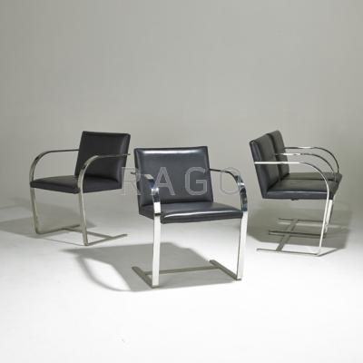 Appraisal: MIES VAN DER ROHE KNOLL Set of four Brno G