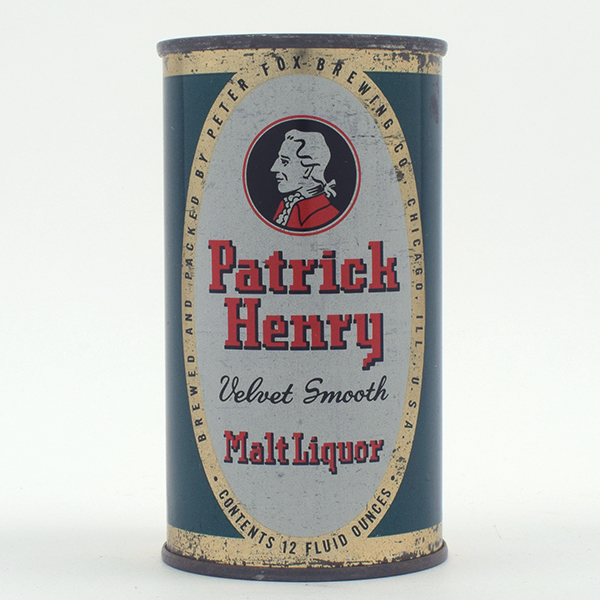 Appraisal: Patrick Henry Malt Liquor Flat Top - Reference USBC -