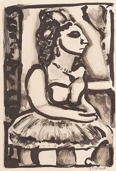 Appraisal: After Georges Rouault French - Madame Louison aquatint after a