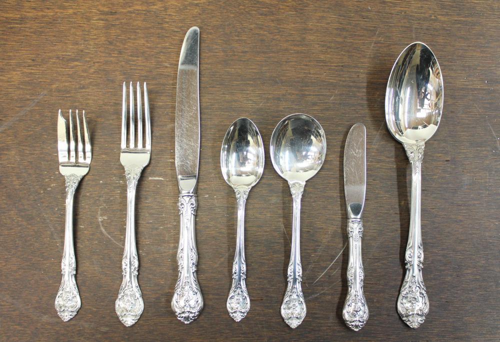 Appraisal: GORHAM KING EDWARD STERLING SILVER FLATWARE SET pieces comprised of