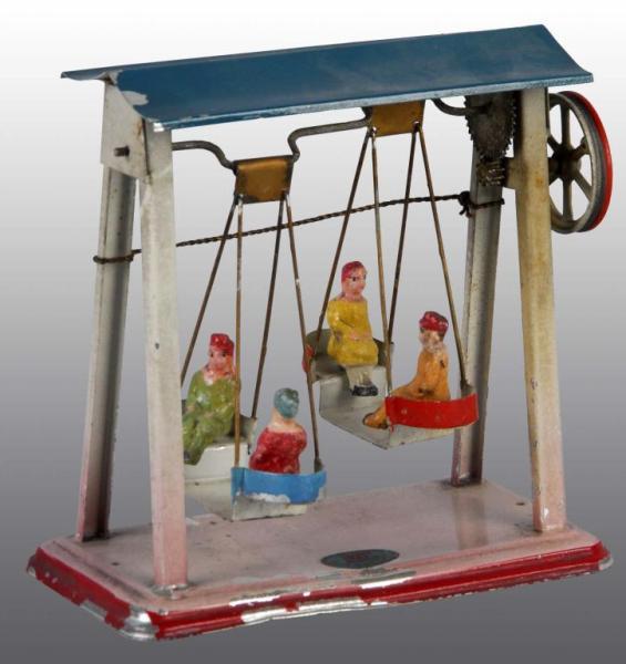 Appraisal: Doll Company Swing Toy Description German Double swing set stream