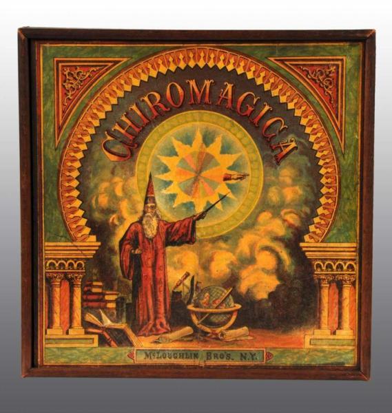 Appraisal: McLoughlin Chiromagica Wizard Game Description Rare Sliding top lid Condition