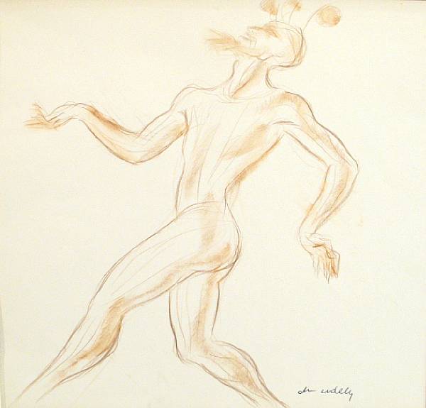 Appraisal: Francis De Erdely Hungarian American - Dancer signed 'de erdely'