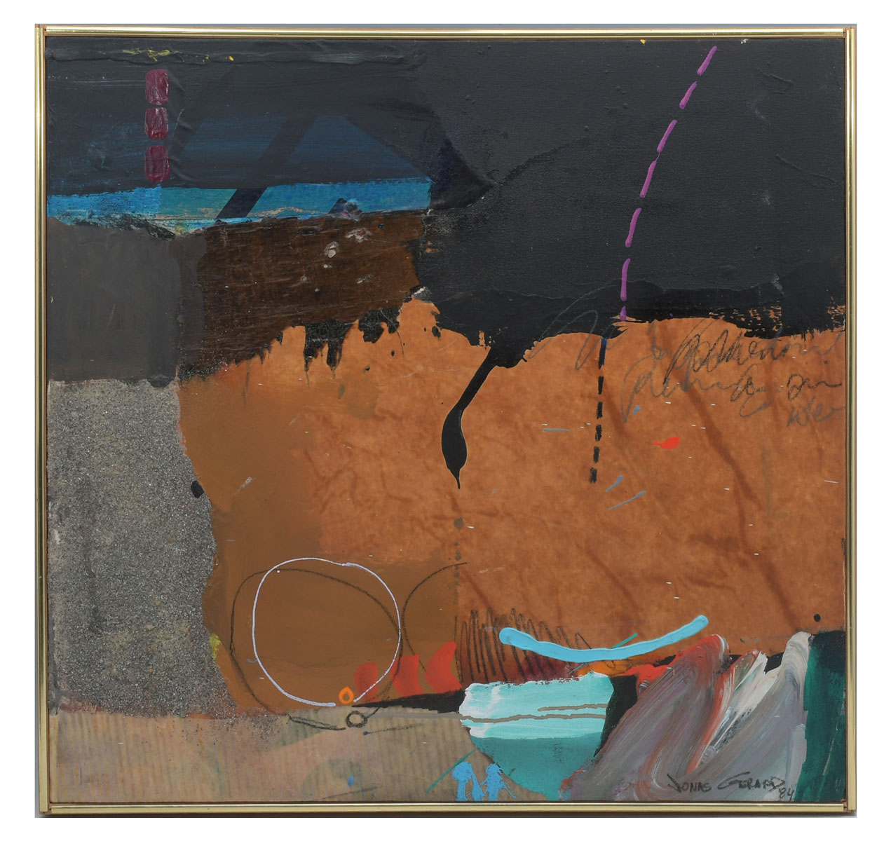 Appraisal: GERARD Jonas American - Transformation Mixed Media on Canvas ''