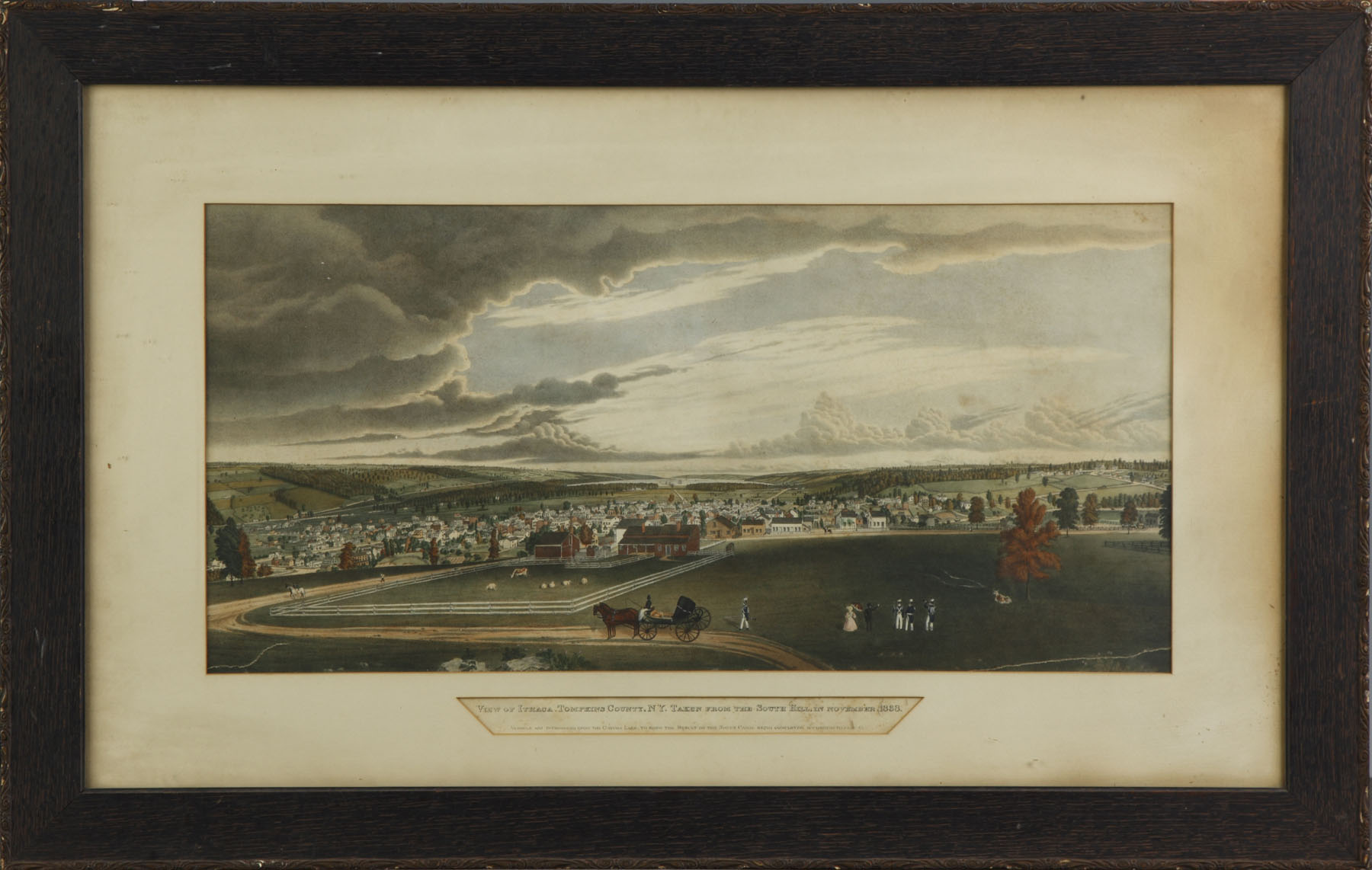 Appraisal: Print of Ithaca View of Ithaca Tompkins Co NY taken