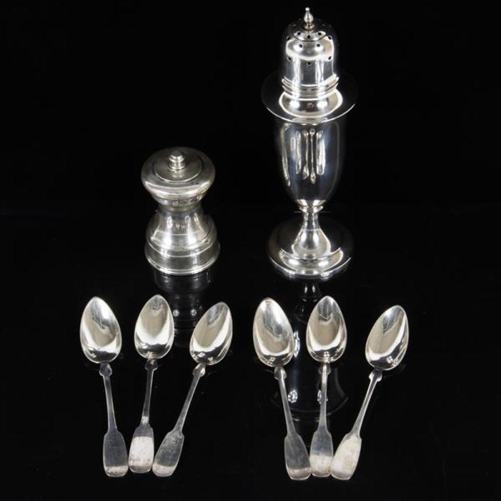 Appraisal: STERLING TABLE ARTICLES S KIRK SONS MUFFINEER OR SUGAR SHAKER