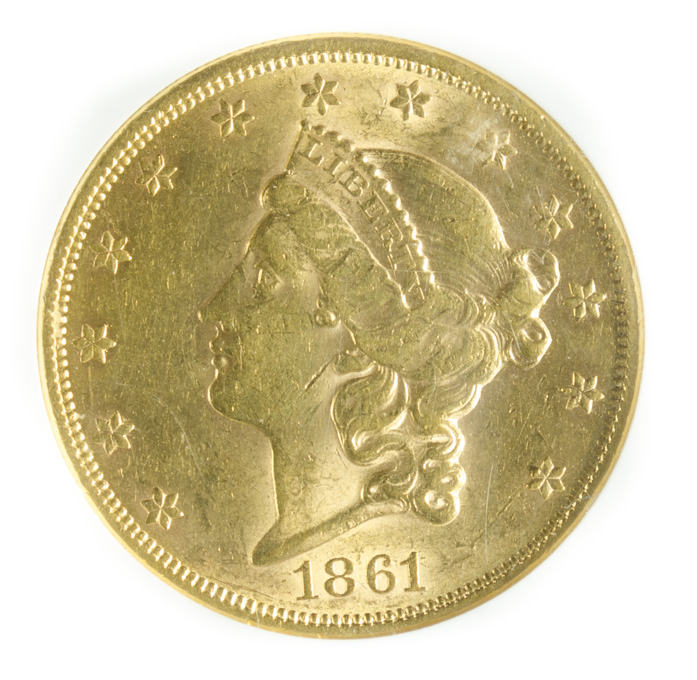 Appraisal: U S TWENTY DOLLAR GOLD COIN Liberty head type -P