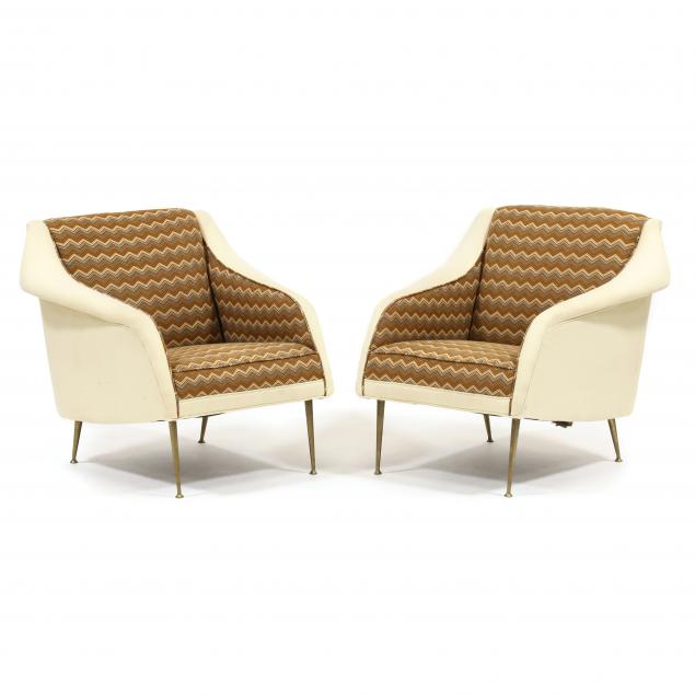 Appraisal: CARLO DI CARLI ITALY - PAIR OF LOUNGE CHAIRS s