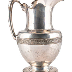 Appraisal: An American Silver Water Pitcher Tiffany Co New York NY