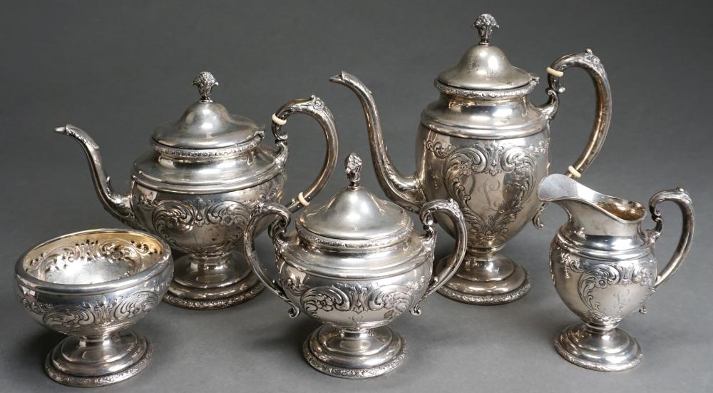 Appraisal: TOWLE 'OLD MASTER' STERLING SILVER FIVE-PIECE COFFEE AND TEA SET