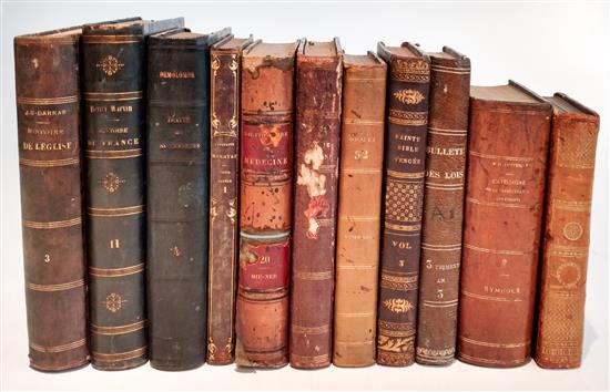 Appraisal: Sale Lot A Group of Leather Bound Books -