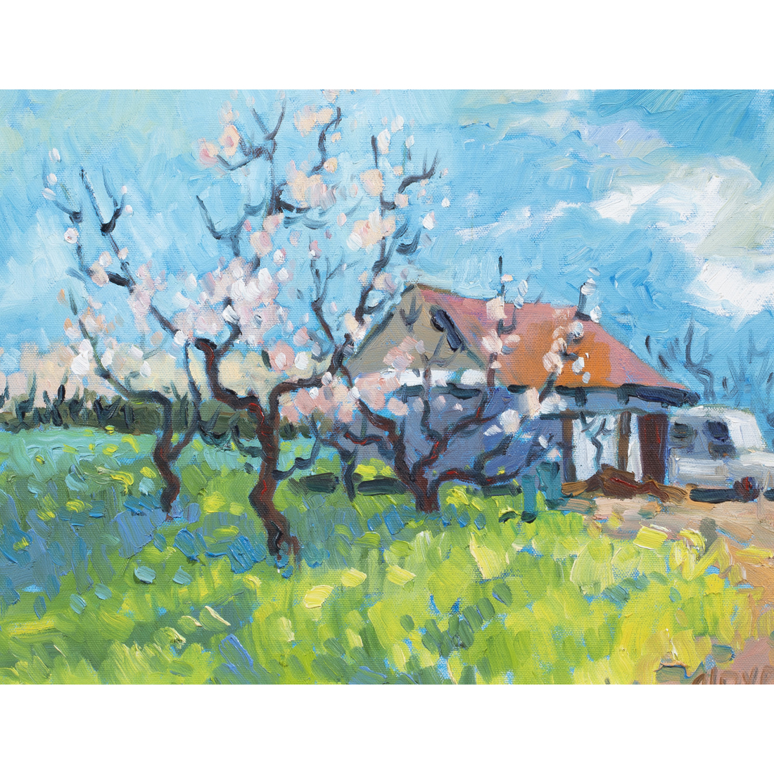 Appraisal: PAINTING PAMELA GLOVER Pamela Glover American - Untitled Spring Blossoms