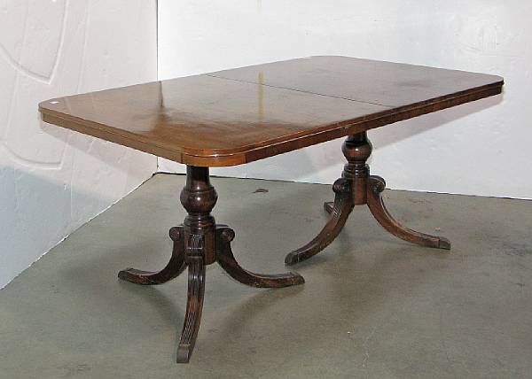 Appraisal: A George III style mahogany extension dining table mid th