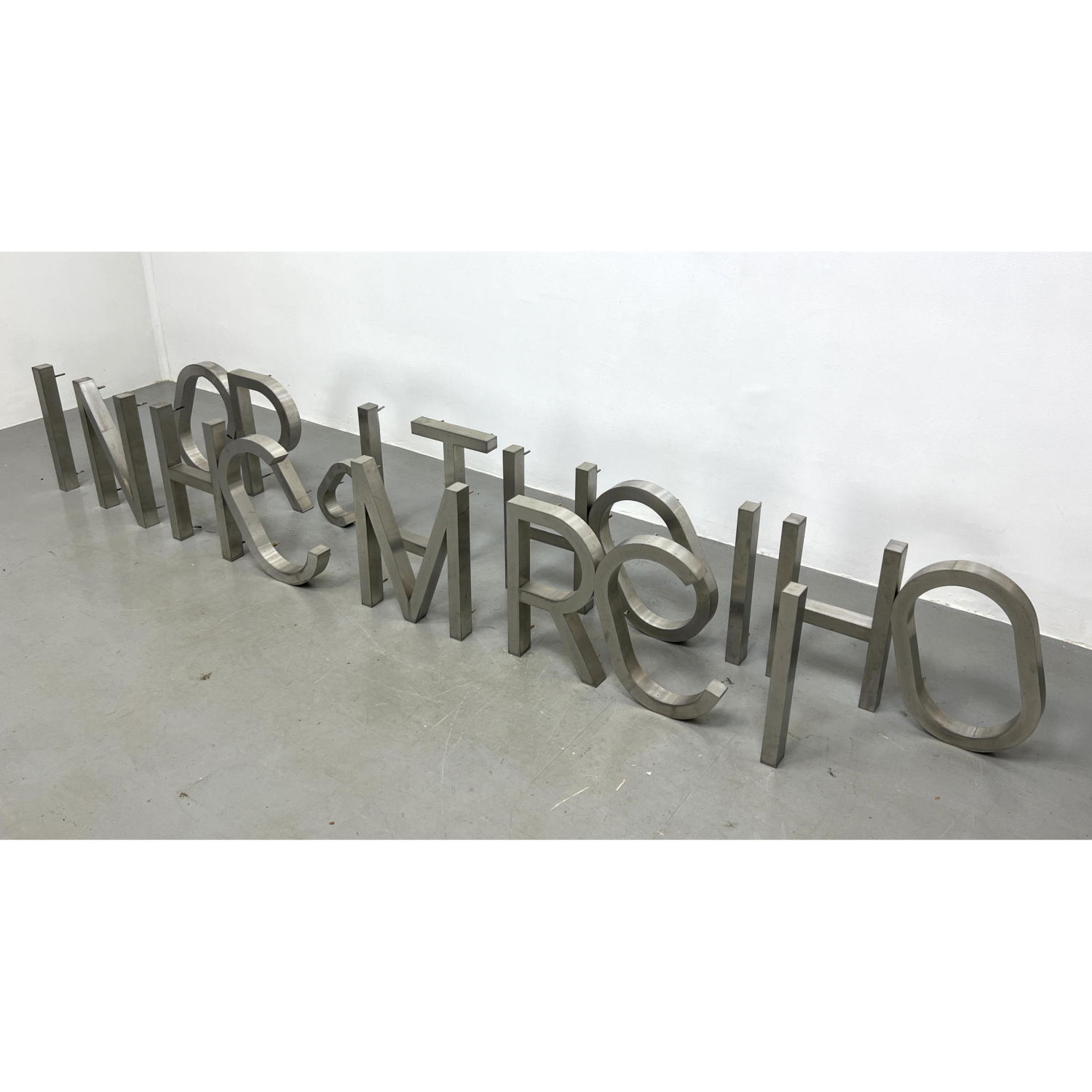 Appraisal: Lot of Metal Mountable Letters - inch Metal Letters Dimensions