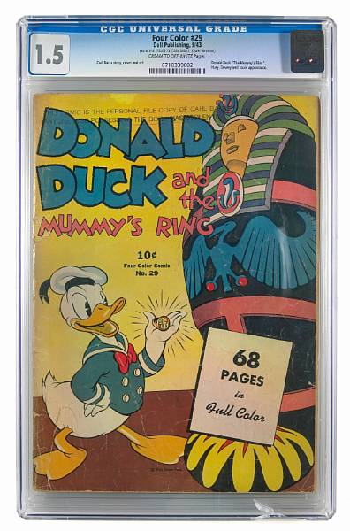 Appraisal: Carl Barks Private File Copy for Four Color Comic No