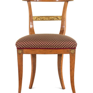 Appraisal: An Austrian Parcel Gilt Beechwood Side Chair Circa Height inches