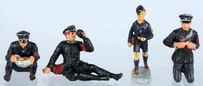 Appraisal: Lot of Lineol SS Camp Figures Figure drinking from canteen