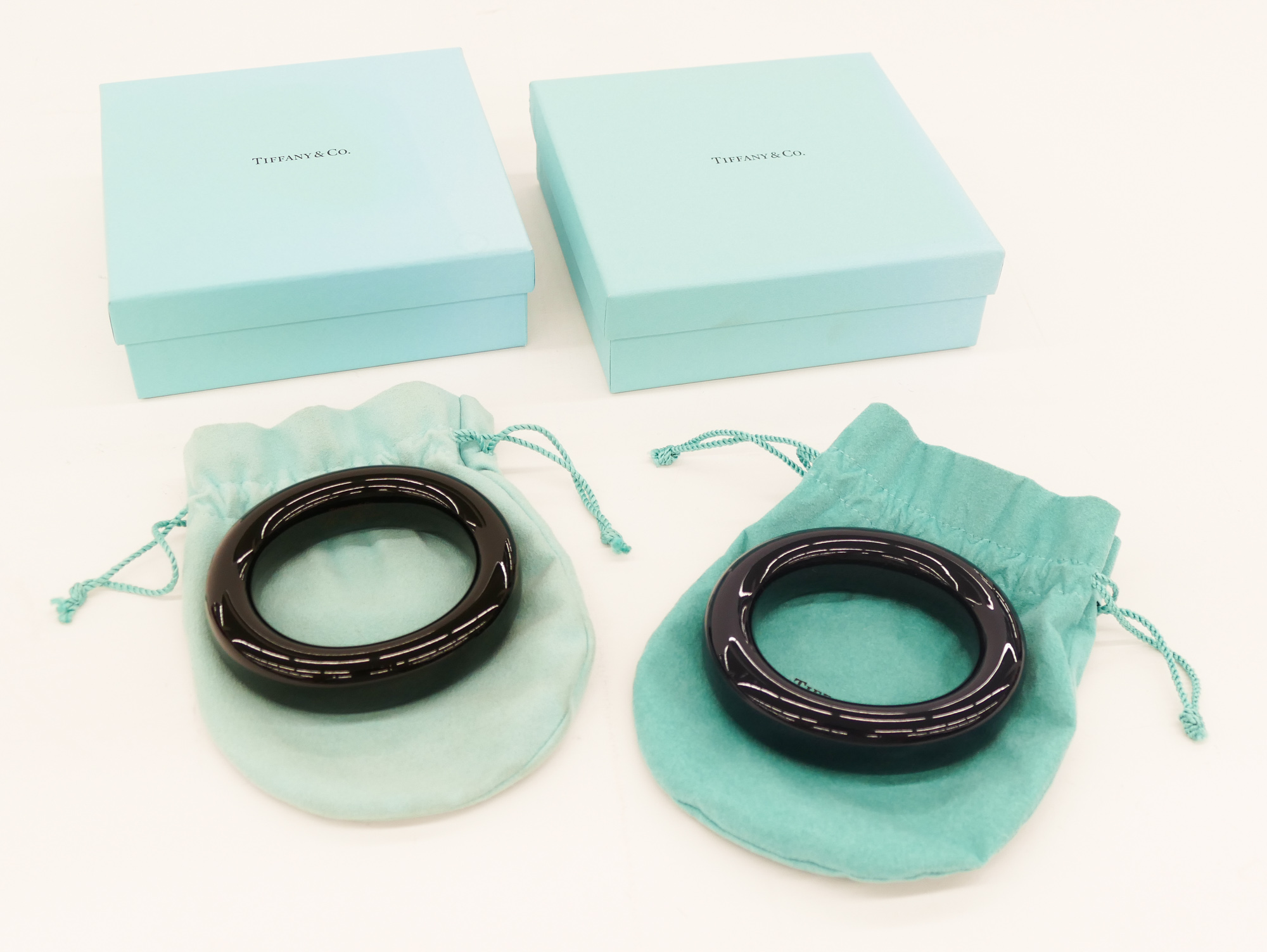 Appraisal: pc Tiffany Co Elsa Peretti Lacquered Bangles ''x '' A