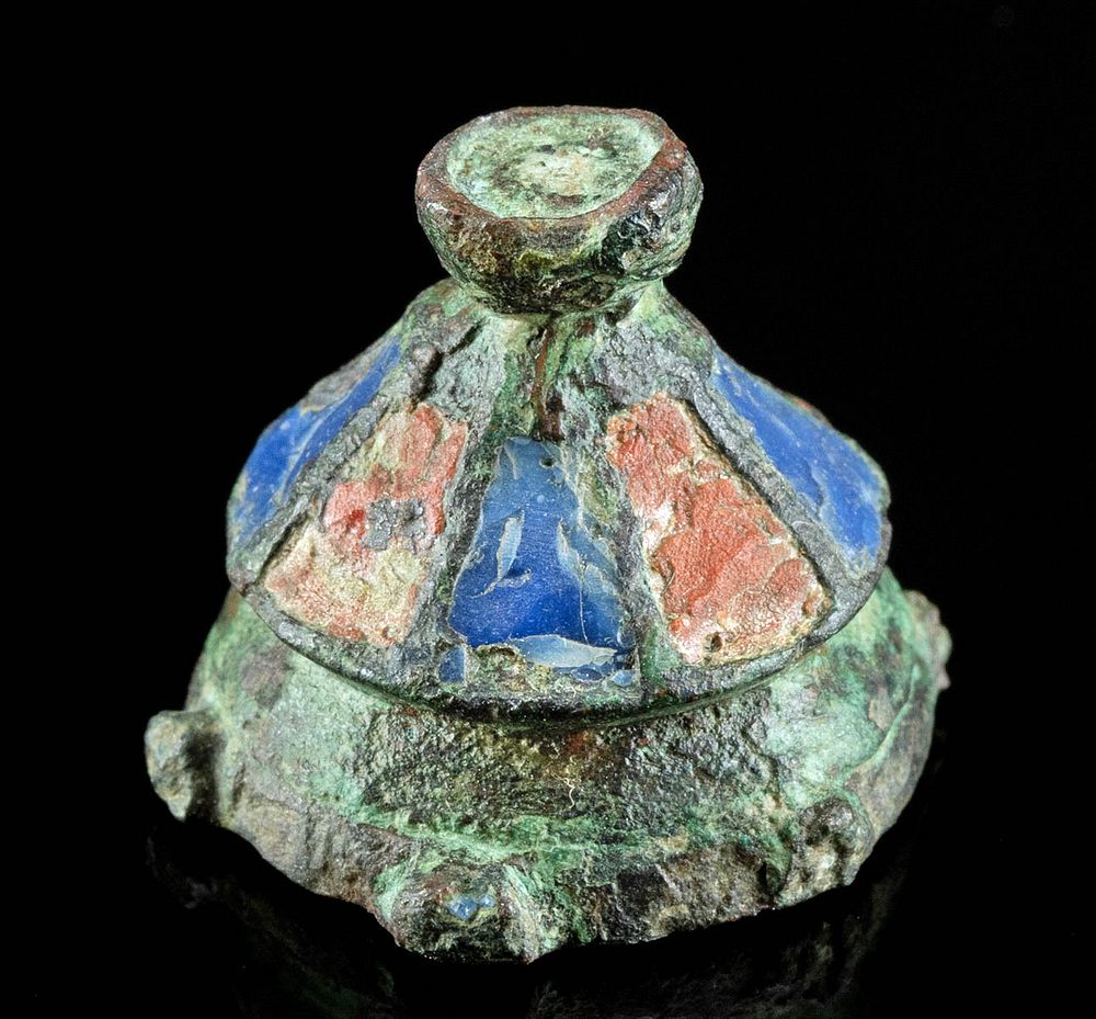 Appraisal: Romano-British Enameled Leaded Bronze Artifact Roman Britain Imperial Period ca