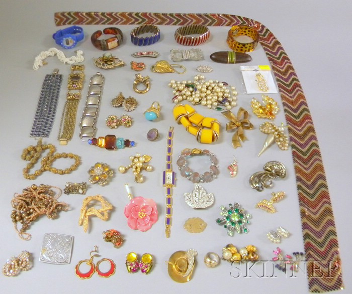 Appraisal: Group of Mostly Retro Costume Jewelry including a multicolored Whiting