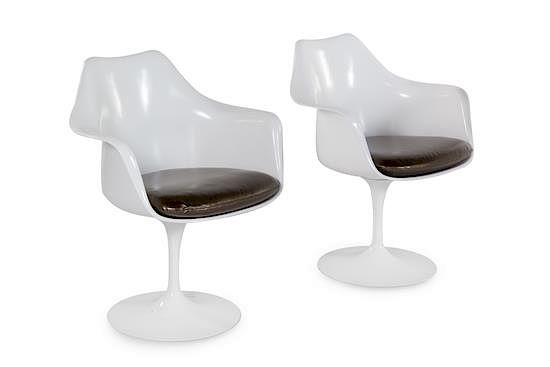 Appraisal: Eero Saarinen Finnish - Pair of Tulip Armchairs Model Knoll