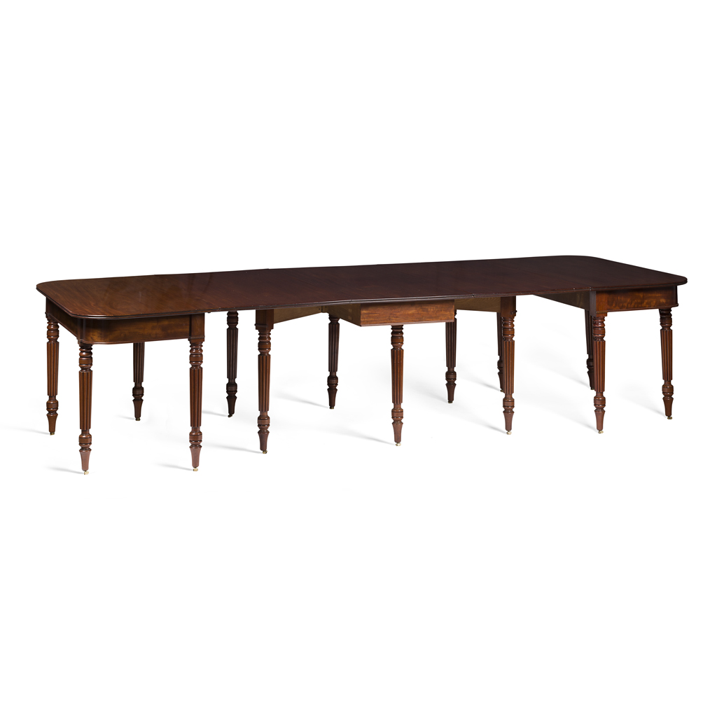 Appraisal: FINE REGENCY MAHOGANY DINING TABLE IN THE MANNER OF GILLOWS