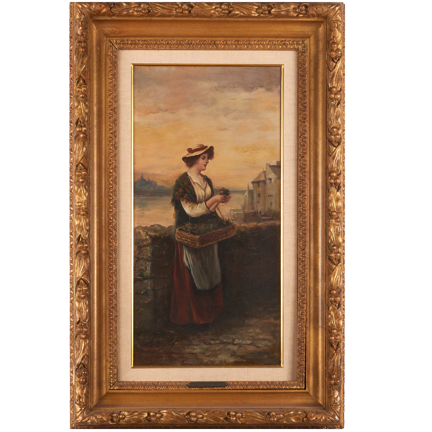 Appraisal: LEON RICHET ATTRIB PAINTING Attributed to Leon Richet French -