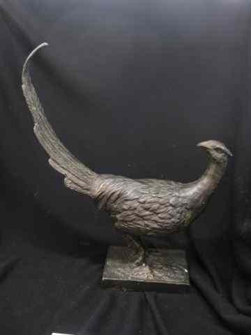 Appraisal: Cast Iron Figurine of a Pheasant ''