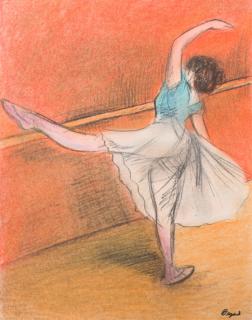 Appraisal: Edgar Degas Ballerina Mixed Media Edgar Degas French - unframed