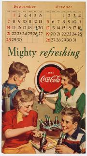 Appraisal: Two Coca-Cola Advertising Pieces Including a vintage Coca-Cola Mighty Refreshing