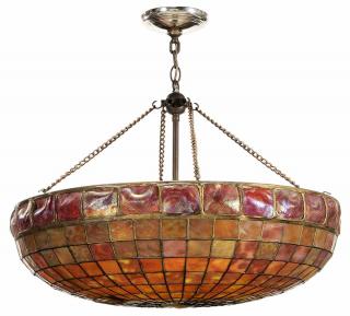 Appraisal: Rare Tiffany Studios Turtleback Ceiling Fixture late th early th