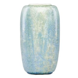 Appraisal: UNIVERSITY CITY Fine large vase UNIVERSITY CITYLarge cylindrical porcelain vase