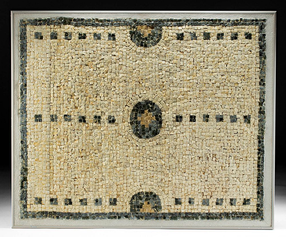 Appraisal: Roman Mosaic of a Gaming Board Rome Imperial ca th