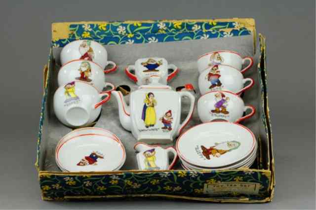 Appraisal: SNOW WHITE BOXED CHINA TEA SET Japan W D Enterprises