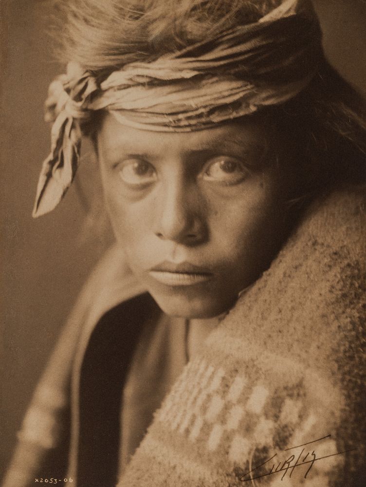 Appraisal: Edward Curtis Untitled Young Male Portrait Edward S Curtis -