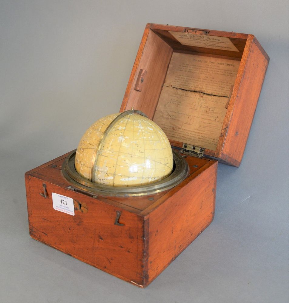 Appraisal: John Cary Travel Celestial Globe in Box marked Cary Co