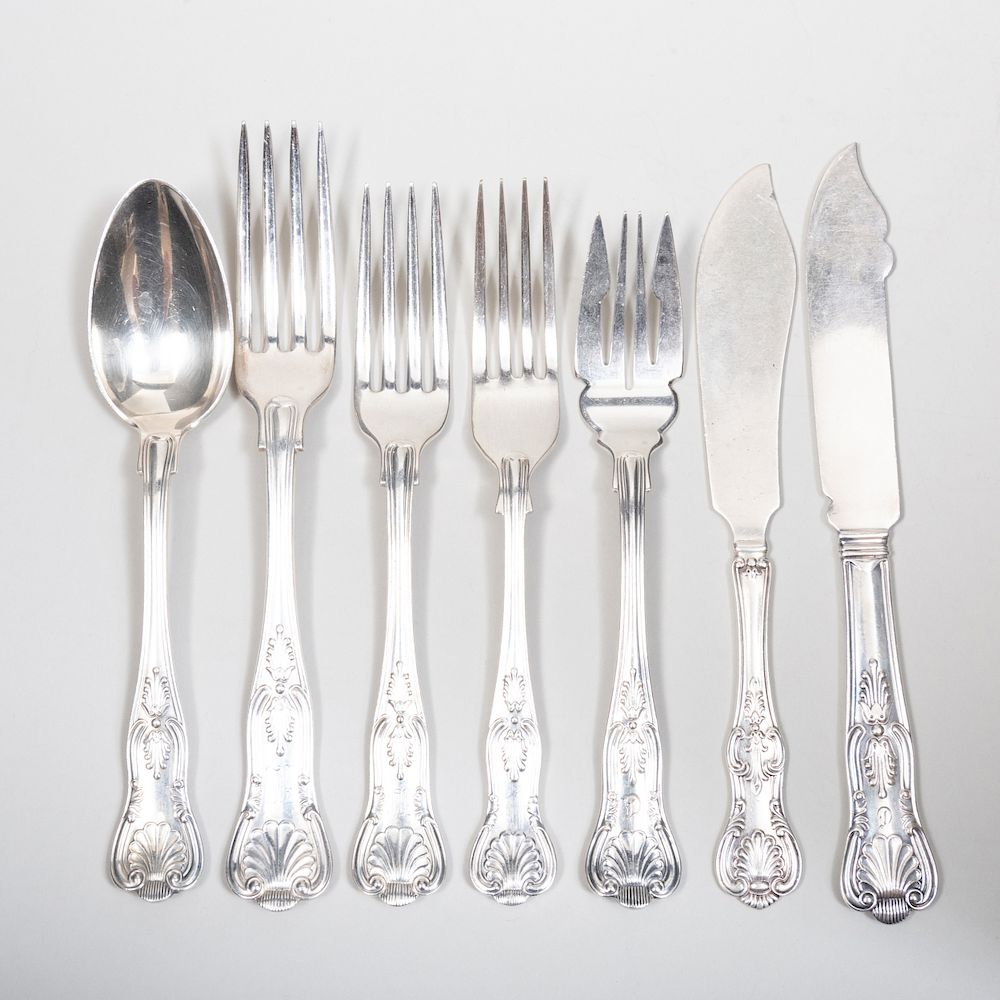 Appraisal: Gorham Silver Plate Part Flatware Service Some monogrammed Comprising Thirty-two