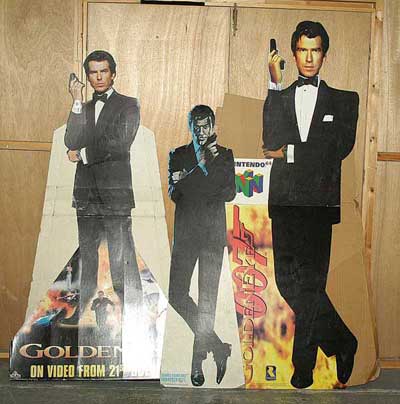 Appraisal: James Bond Standee used to promote Goldeneye for the Nintendo