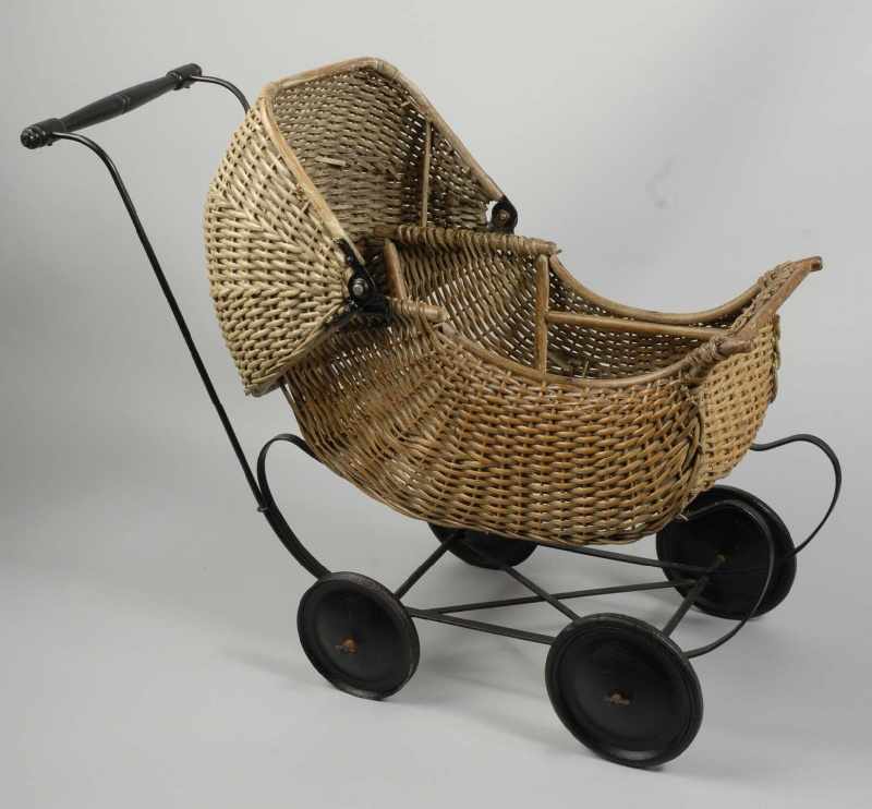 Appraisal: Lot of Wicker Baby Carriages Description Nice wicker carriages minor