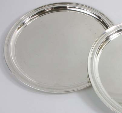 Appraisal: TIFFANY COMPANY MAKERS STERLING SILVER ROUND TRAY D weighing Troy